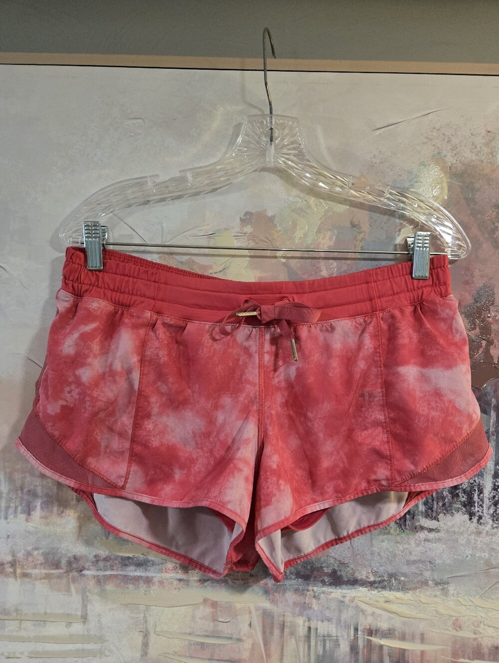 Women’s Pink Tie-Dye Active Shorts - Lightweight Comfort
